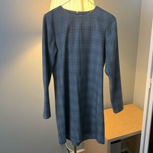 Zara plaid long sleeve dress